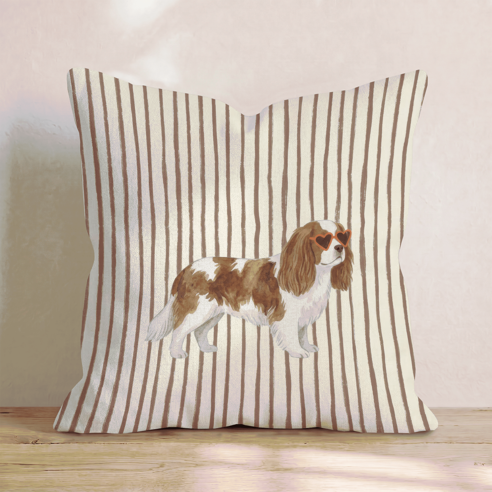 Hot Diggity Cavalier King Charles Spaniel_ Throw Pillow - Hillcroft Home
