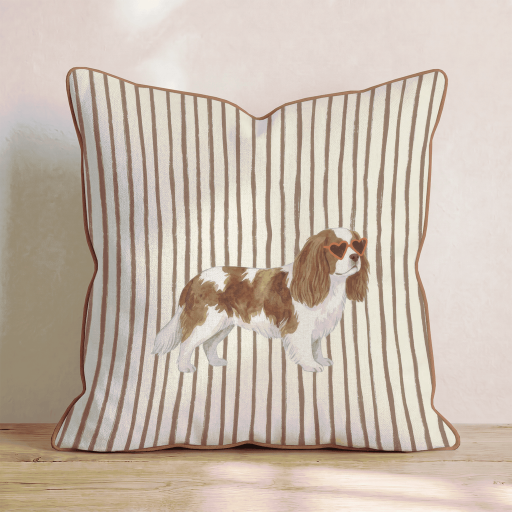 Hot Diggity Cavalier King Charles Spaniel_ Throw Pillow - Hillcroft Home