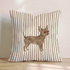 Hot Diggity Chihuahua Throw Pillow - Hillcroft Home