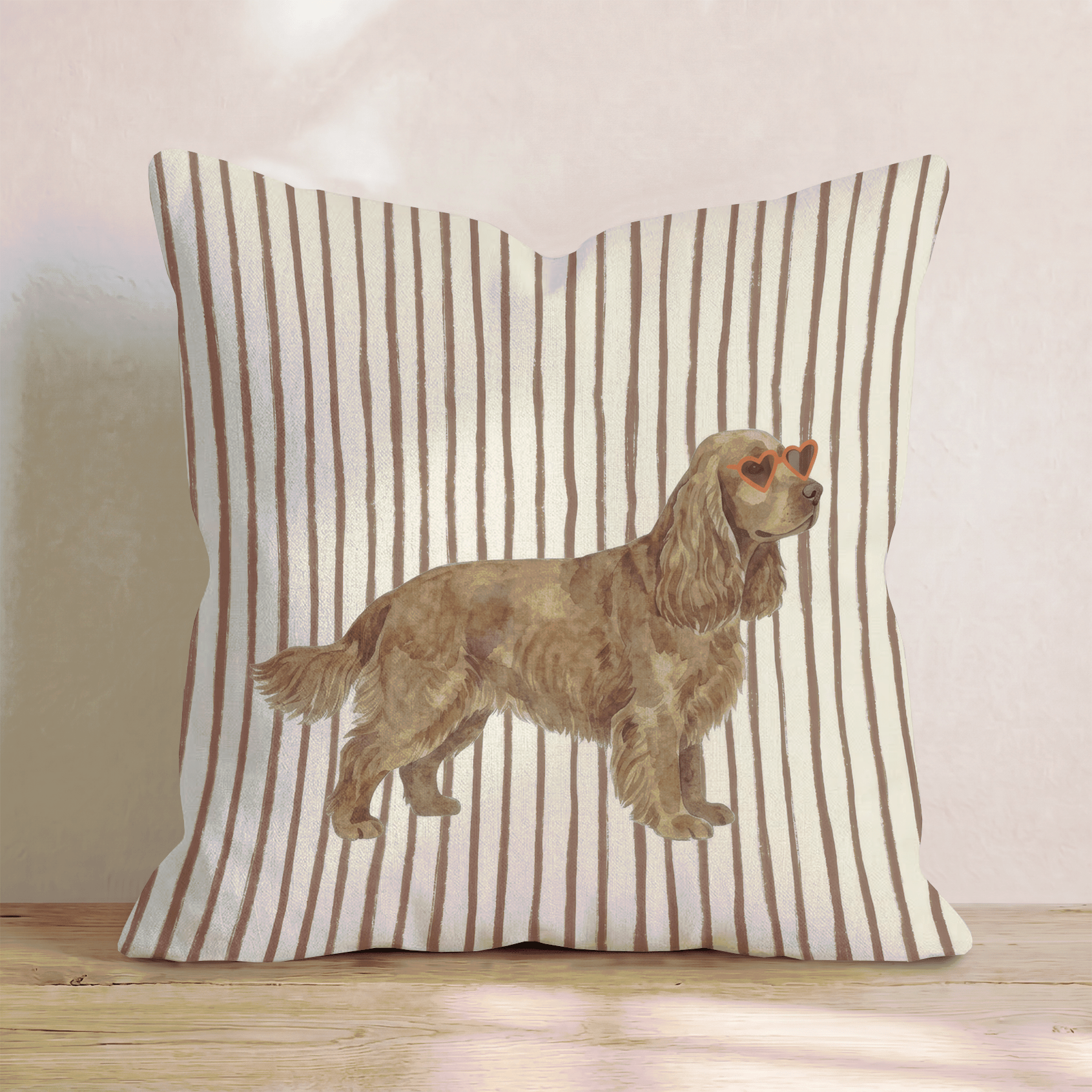 Hot Diggity Cocker Spaniel Throw Pillow - Hillcroft Home