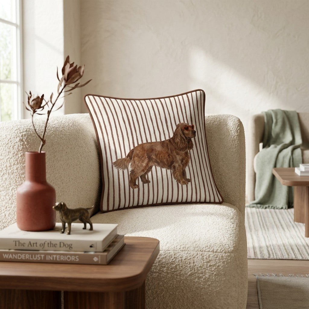 Hot Diggity Cocker Spaniel Throw Pillow - Hillcroft Home