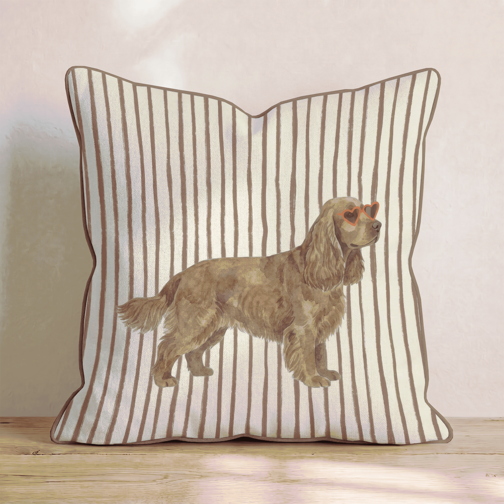 Hot Diggity Cocker Spaniel Throw Pillow - Hillcroft Home