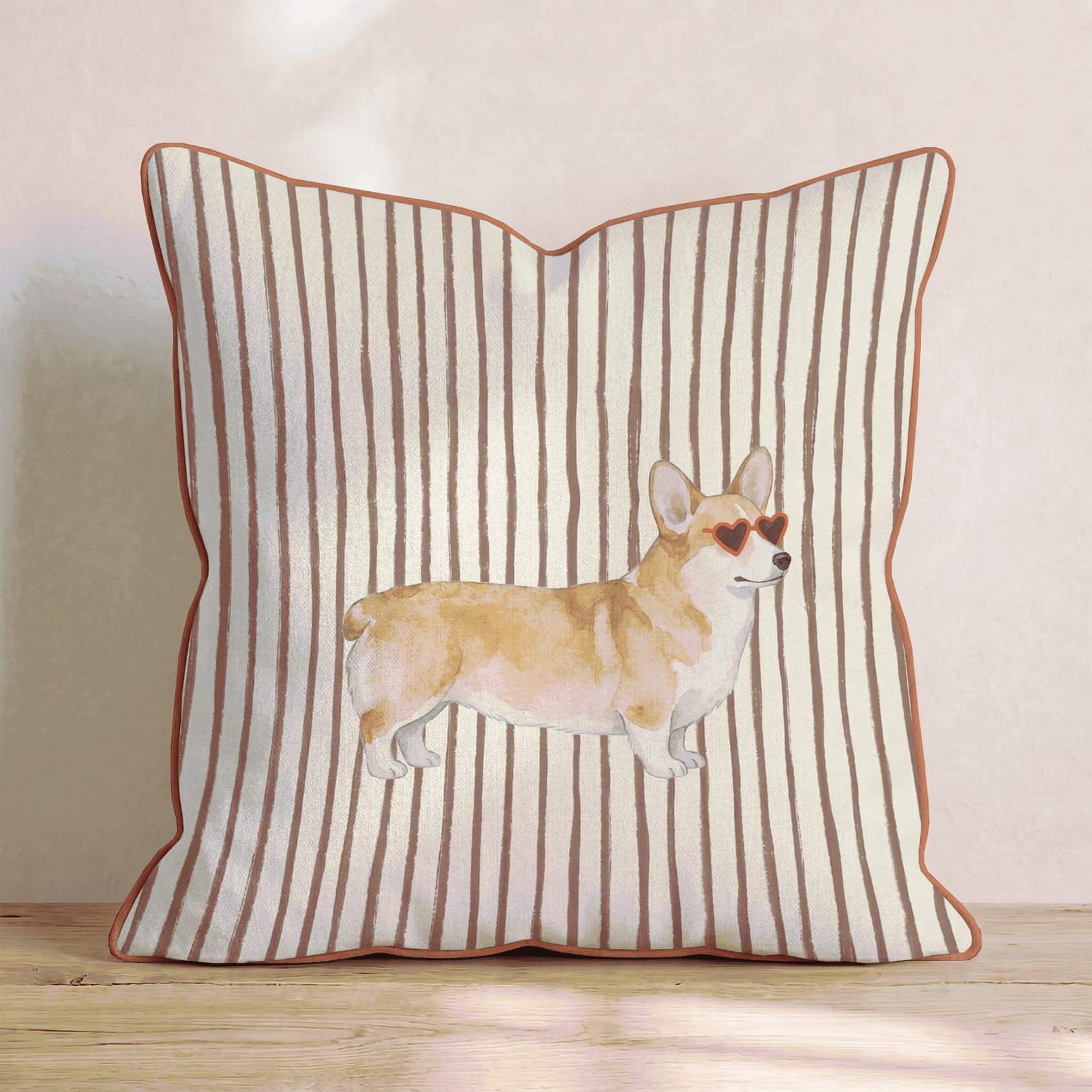 Hot Diggity Corgi Throw Pillow - Hillcroft Home