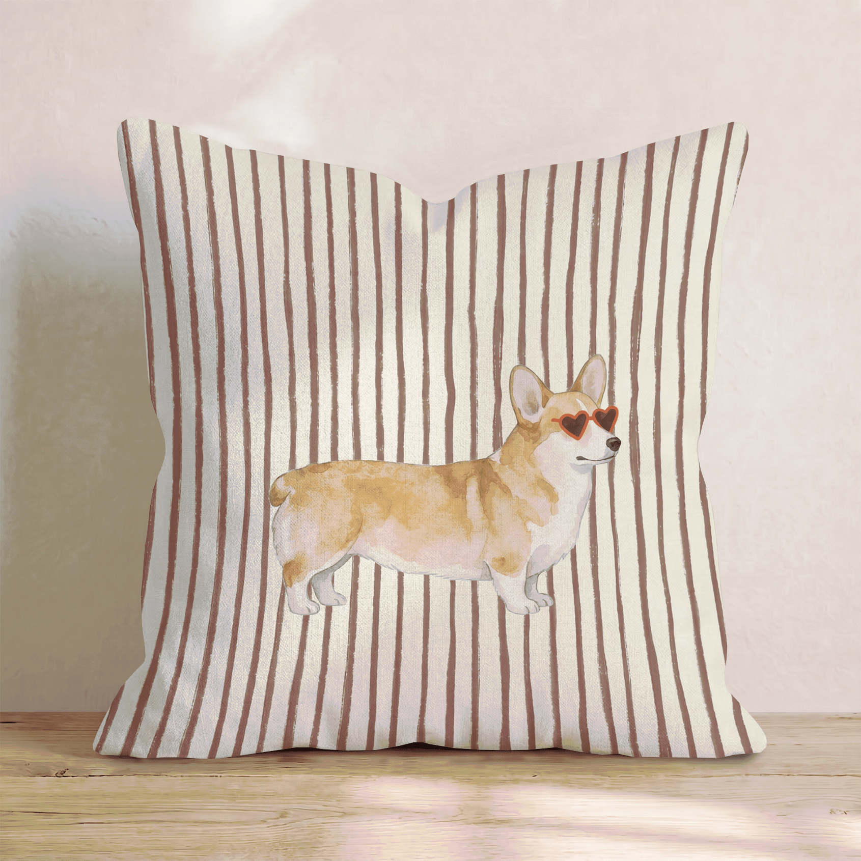 Hot Diggity Corgi Throw Pillow - Hillcroft Home