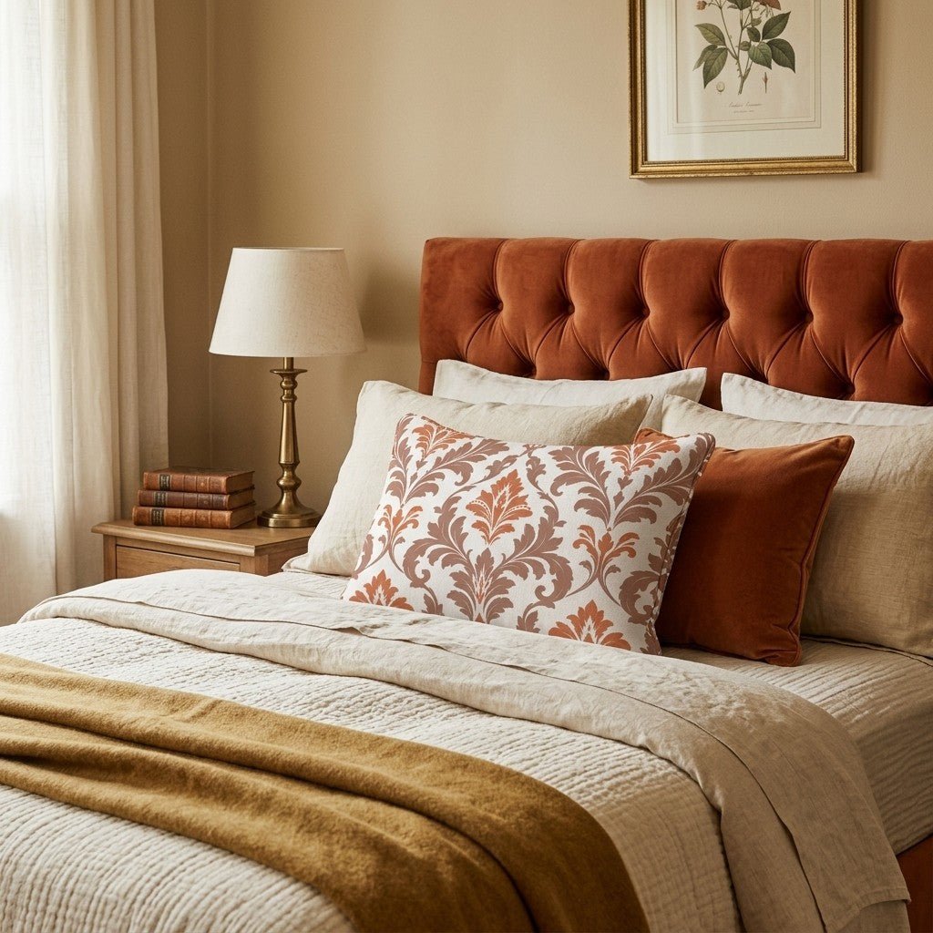 Hot Diggity Damask Throw Pillow - Hillcroft Home