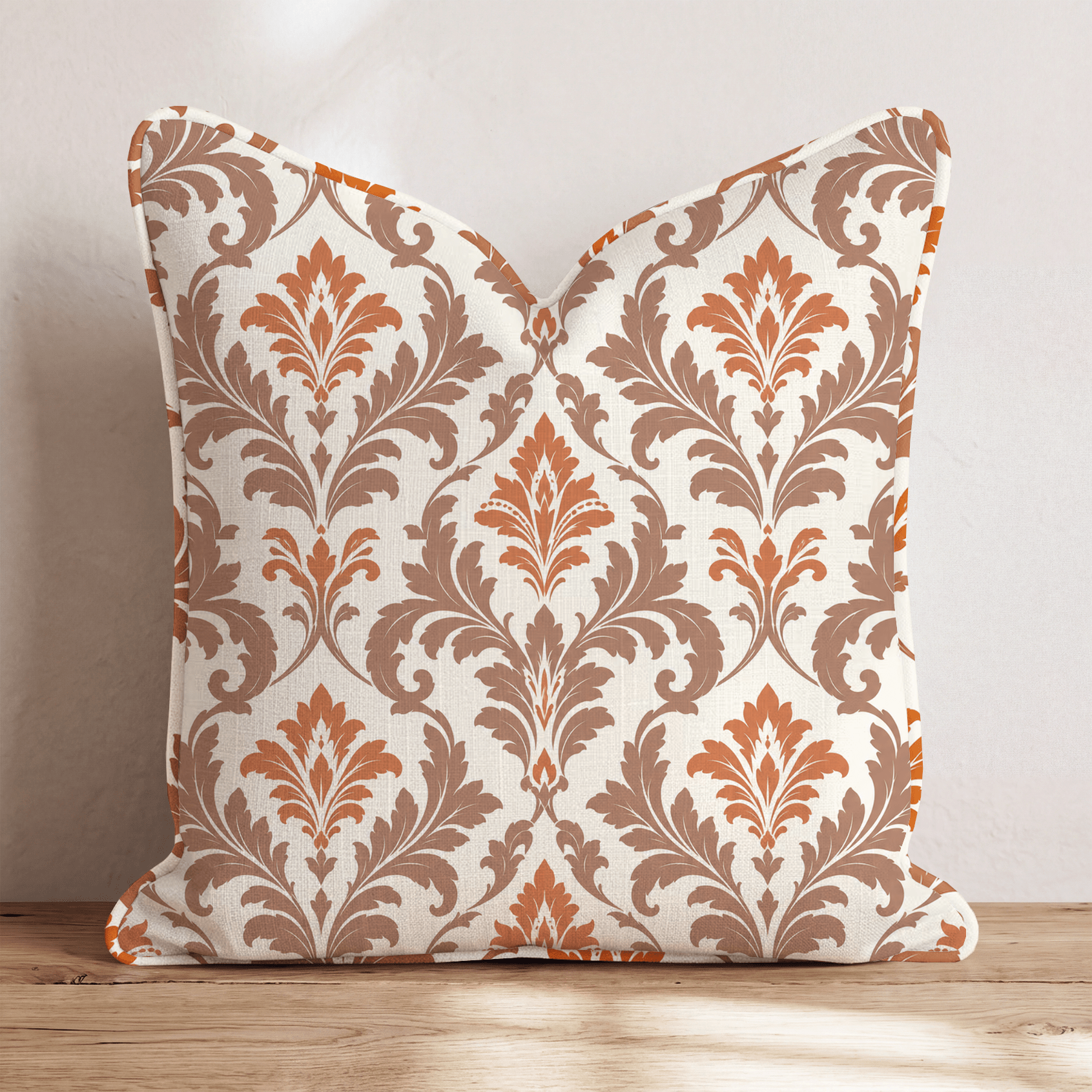 Hot Diggity Damask Throw Pillow - Hillcroft Home