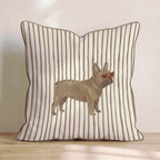 Hot Diggity French Bulldog Throw Pillow - Hillcroft Home