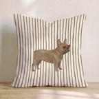 Hot Diggity French Bulldog Throw Pillow - Hillcroft Home