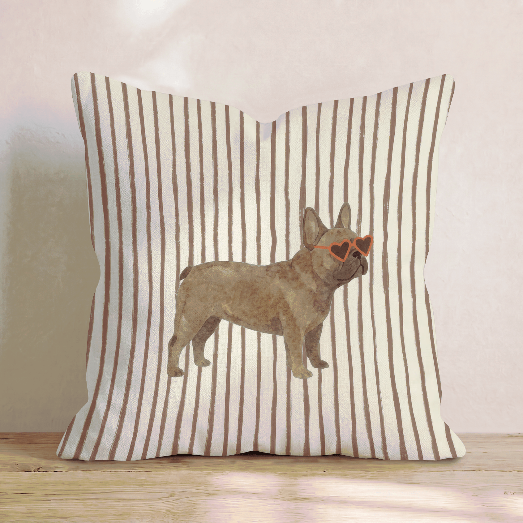Hot Diggity French Bulldog Throw Pillow - Hillcroft Home
