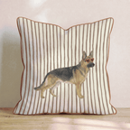 Hot Diggity German Shepherd_ Throw Pillow - Hillcroft Home