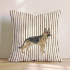 Hot Diggity German Shepherd_ Throw Pillow - Hillcroft Home