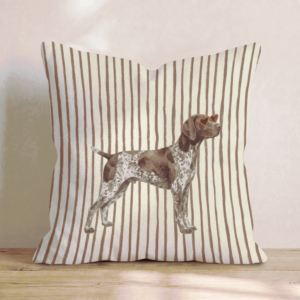 Hot Diggity German Shorthaired Pointer Throw Pillow - Hillcroft Home