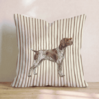 Hot Diggity German Shorthaired Pointer Throw Pillow - Hillcroft Home