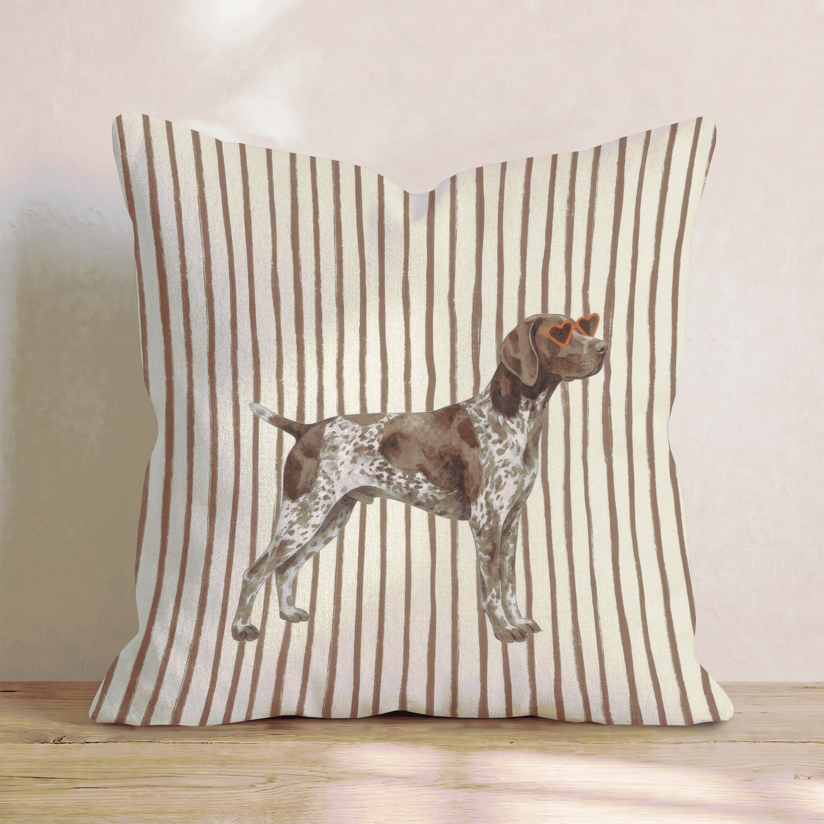 Hot Diggity German Shorthaired Pointer Throw Pillow - Hillcroft Home