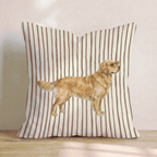 Hot Diggity Golden Retriever Throw Pillow - Hillcroft Home
