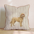 Hot Diggity Goldendoodle Throw Pillow - Hillcroft Home