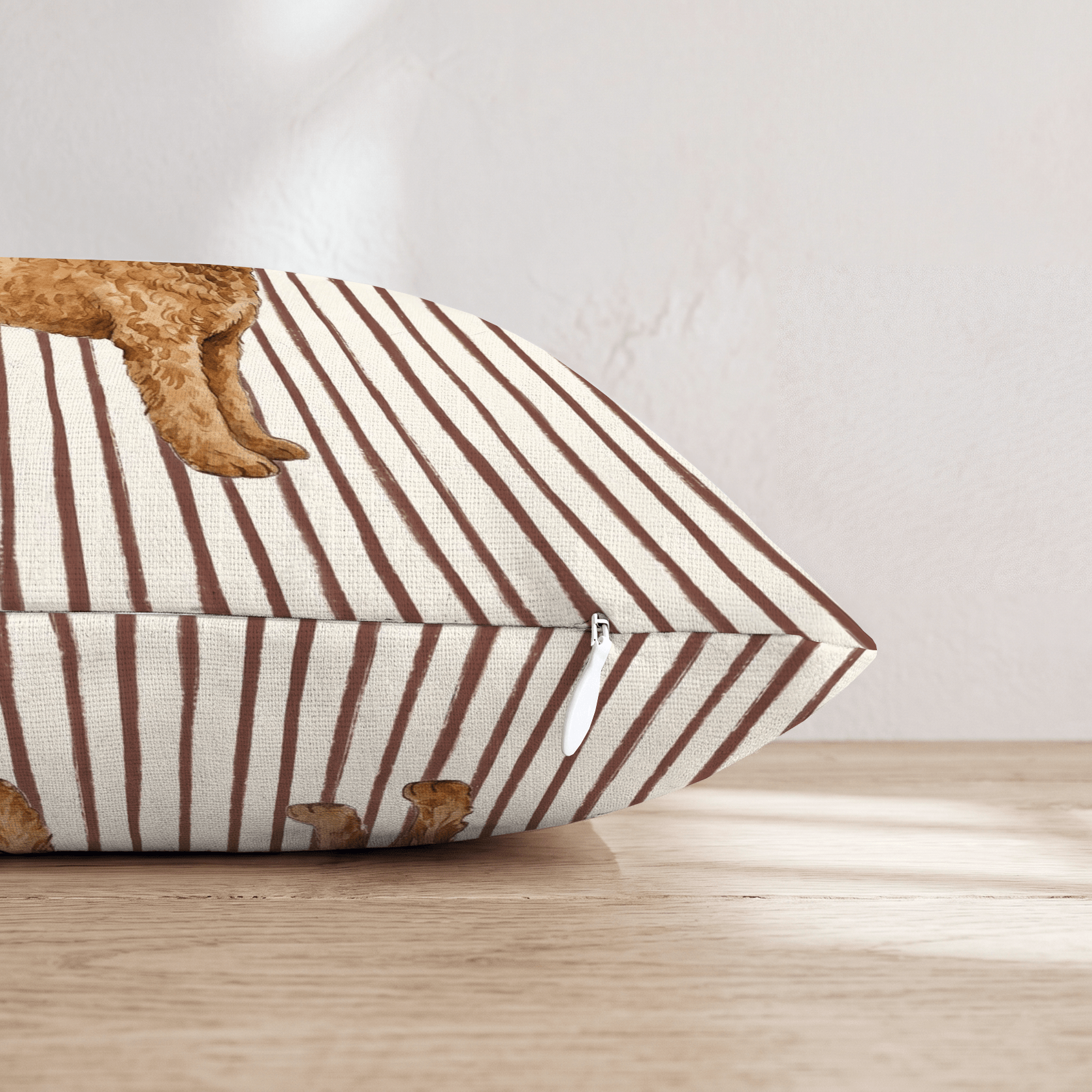 Hot Diggity Goldendoodle Throw Pillow - Hillcroft Home