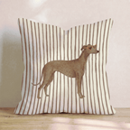 Hot Diggity Greyhound Throw Pillow - Hillcroft Home