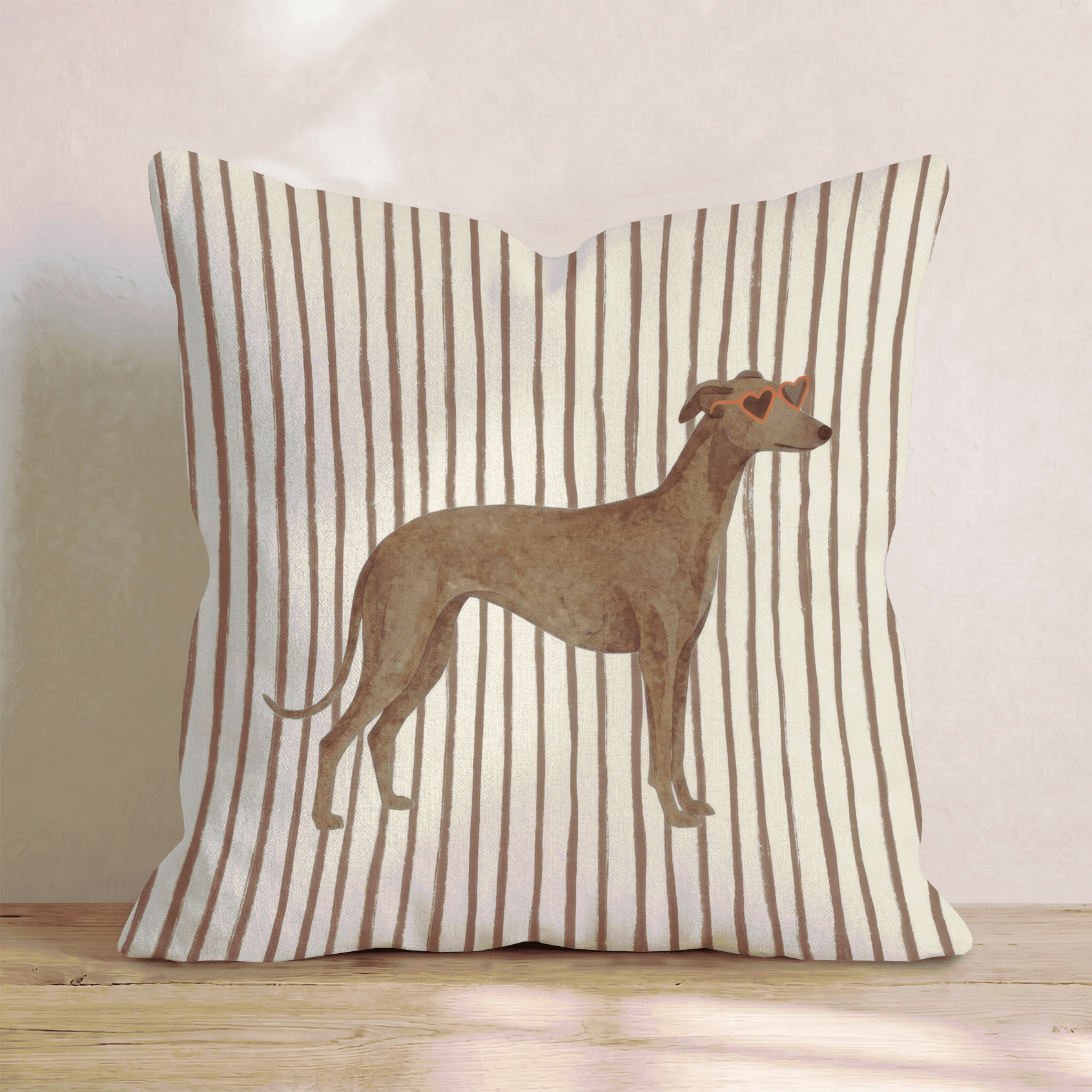 Hot Diggity Greyhound Throw Pillow - Hillcroft Home
