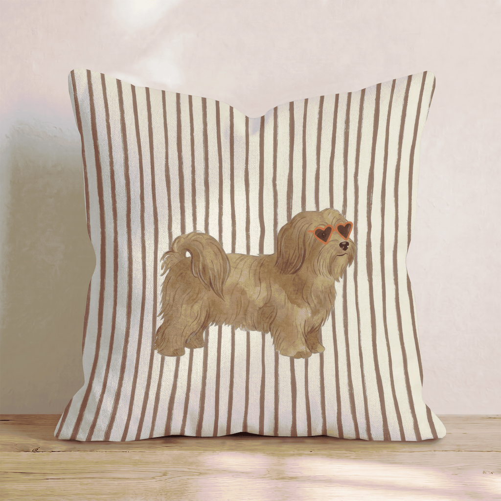 Hot Diggity Havanese Throw Pillow - Hillcroft Home