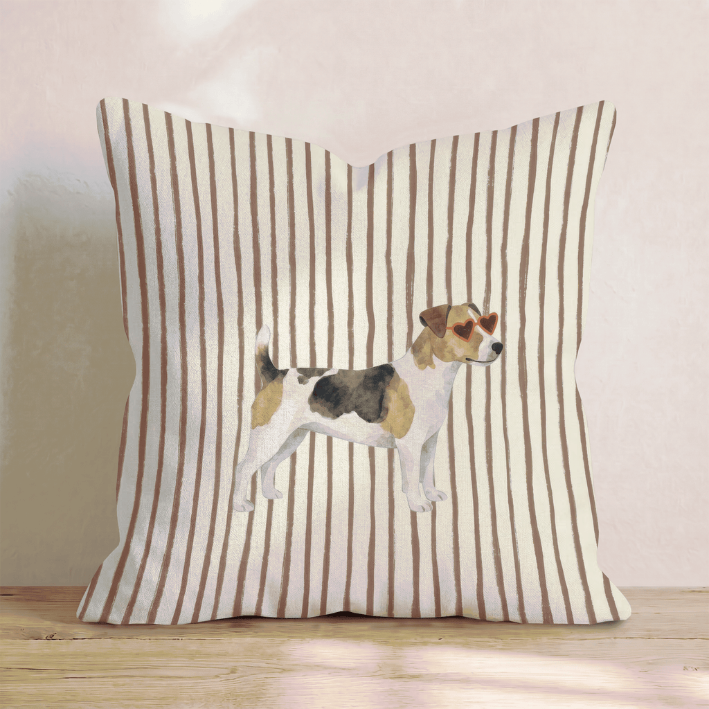Hot Diggity Jack Russell Throw Pillow - Hillcroft Home