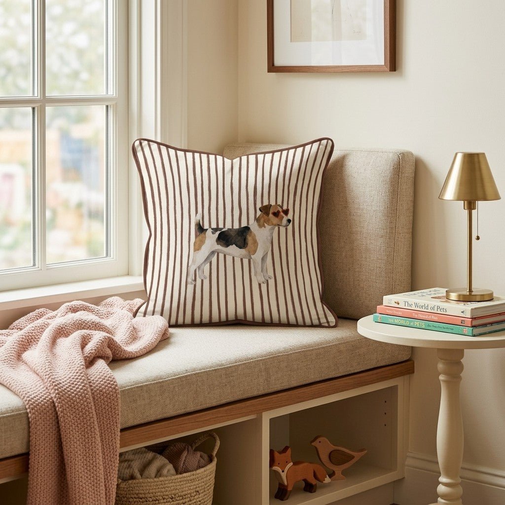 Hot Diggity Jack Russell Throw Pillow - Hillcroft Home