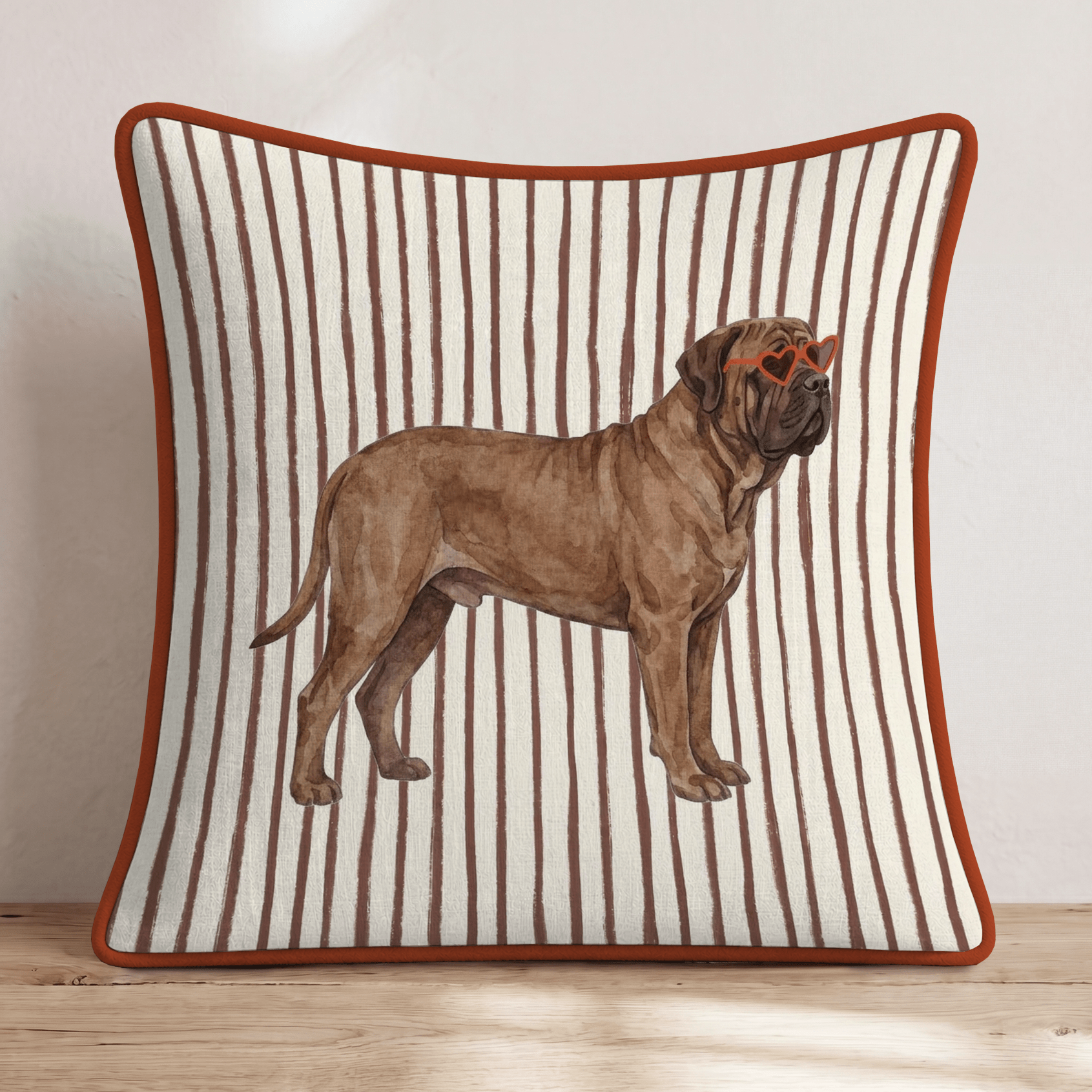 Hot Diggity Mastiff Throw Pillow - Hillcroft Home