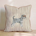 Hot Diggity Miniature Schnauzer Throw Pillow - Hillcroft Home