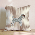 Hot Diggity Miniature Schnauzer Throw Pillow - Hillcroft Home
