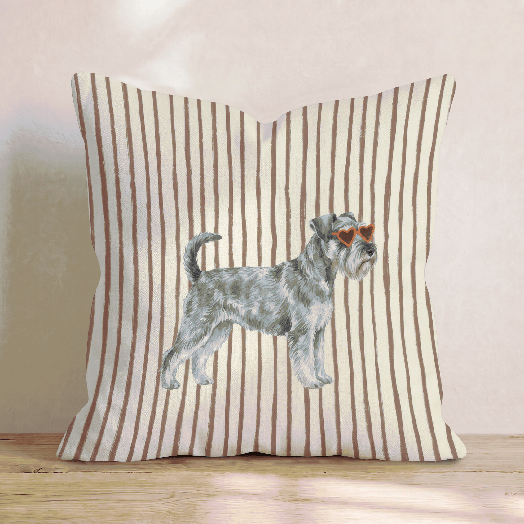Hot Diggity Miniature Schnauzer Throw Pillow - Hillcroft Home