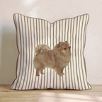 Hot Diggity Pomeranian Throw Pillow - Hillcroft Home