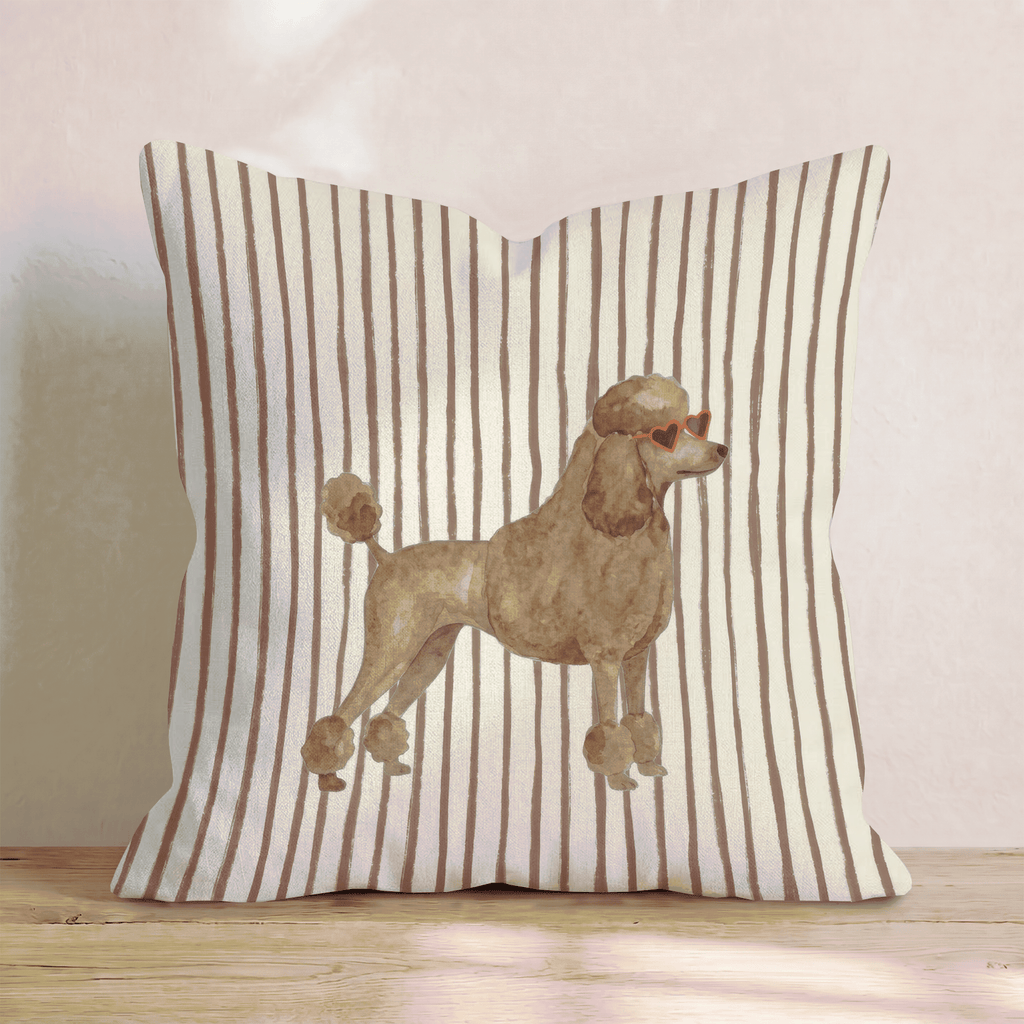 Hot Diggity Poodle_ Throw Pillow - Hillcroft Home