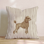 Hot Diggity Poodle_ Throw Pillow - Hillcroft Home