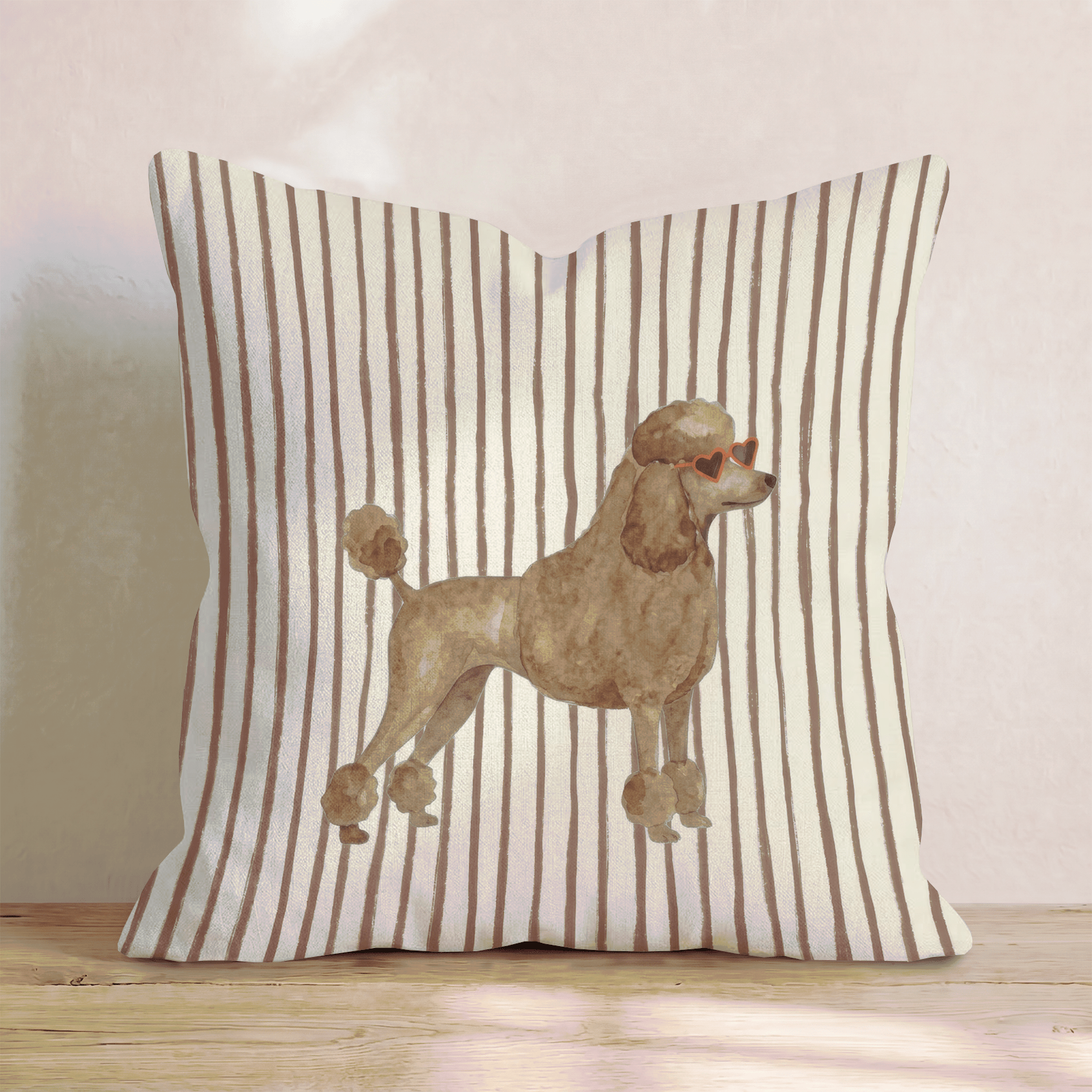 Hot Diggity Poodle_ Throw Pillow - Hillcroft Home
