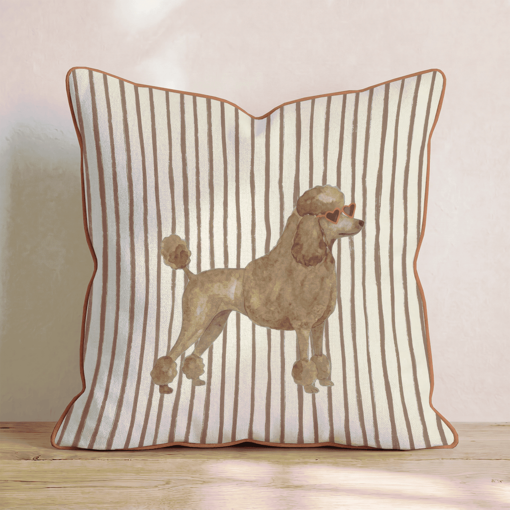 Hot Diggity Poodle_ Throw Pillow - Hillcroft Home