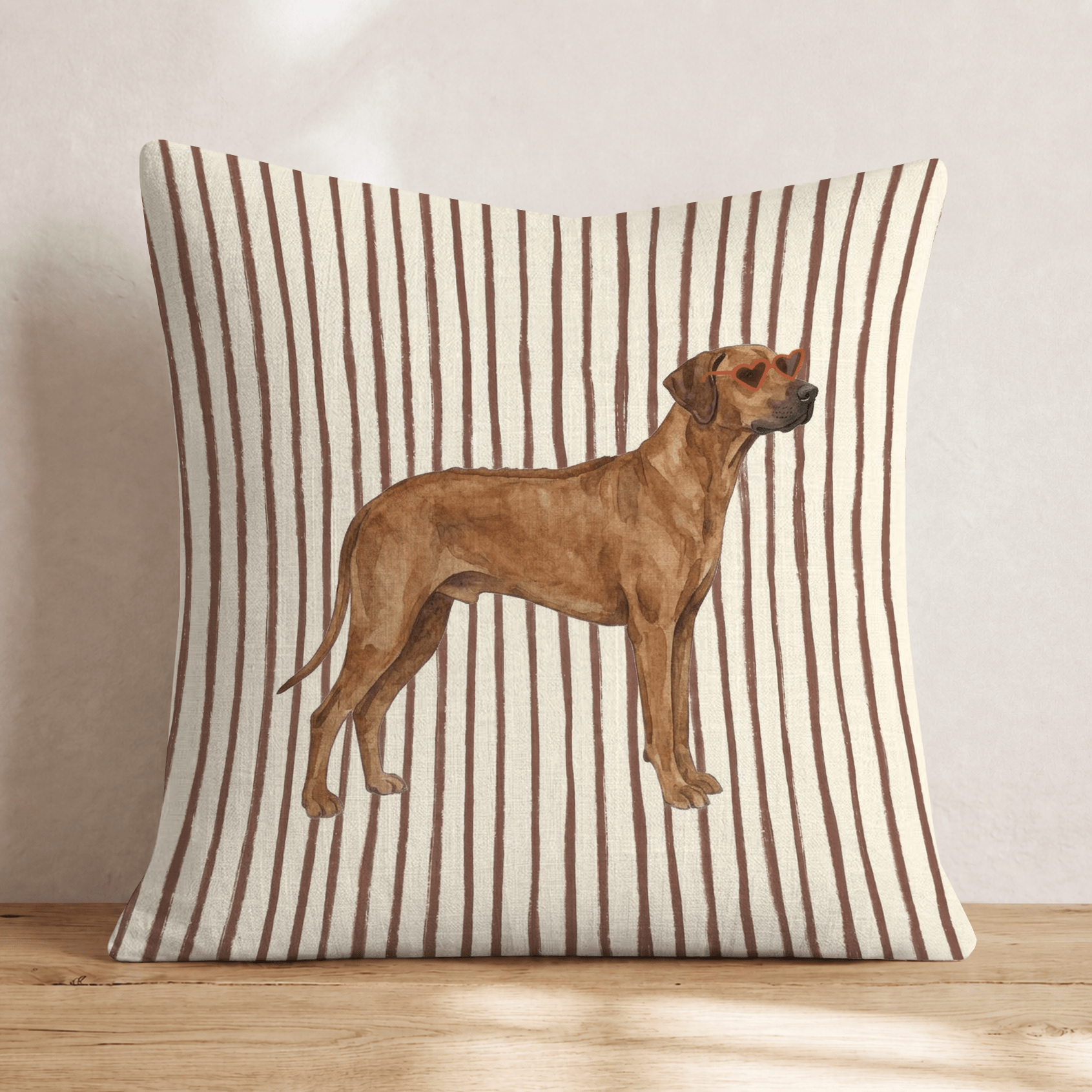 Hot Diggity Ridgeback Throw Pillow - Hillcroft Home