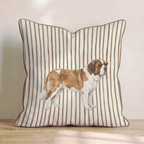 Hot Diggity Saint Bernard Throw Pillow - Hillcroft Home