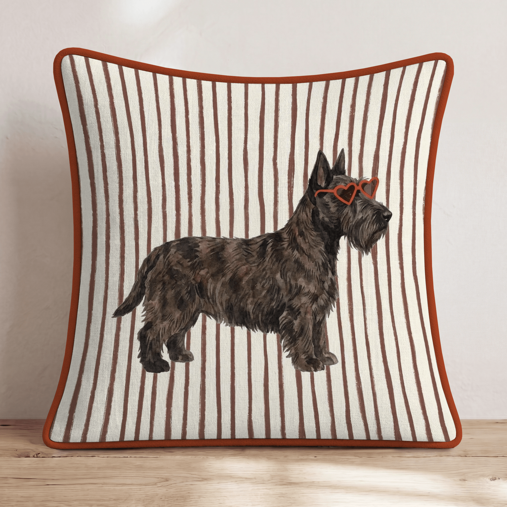 Hot Diggity Scottie Throw Pillow - Hillcroft Home
