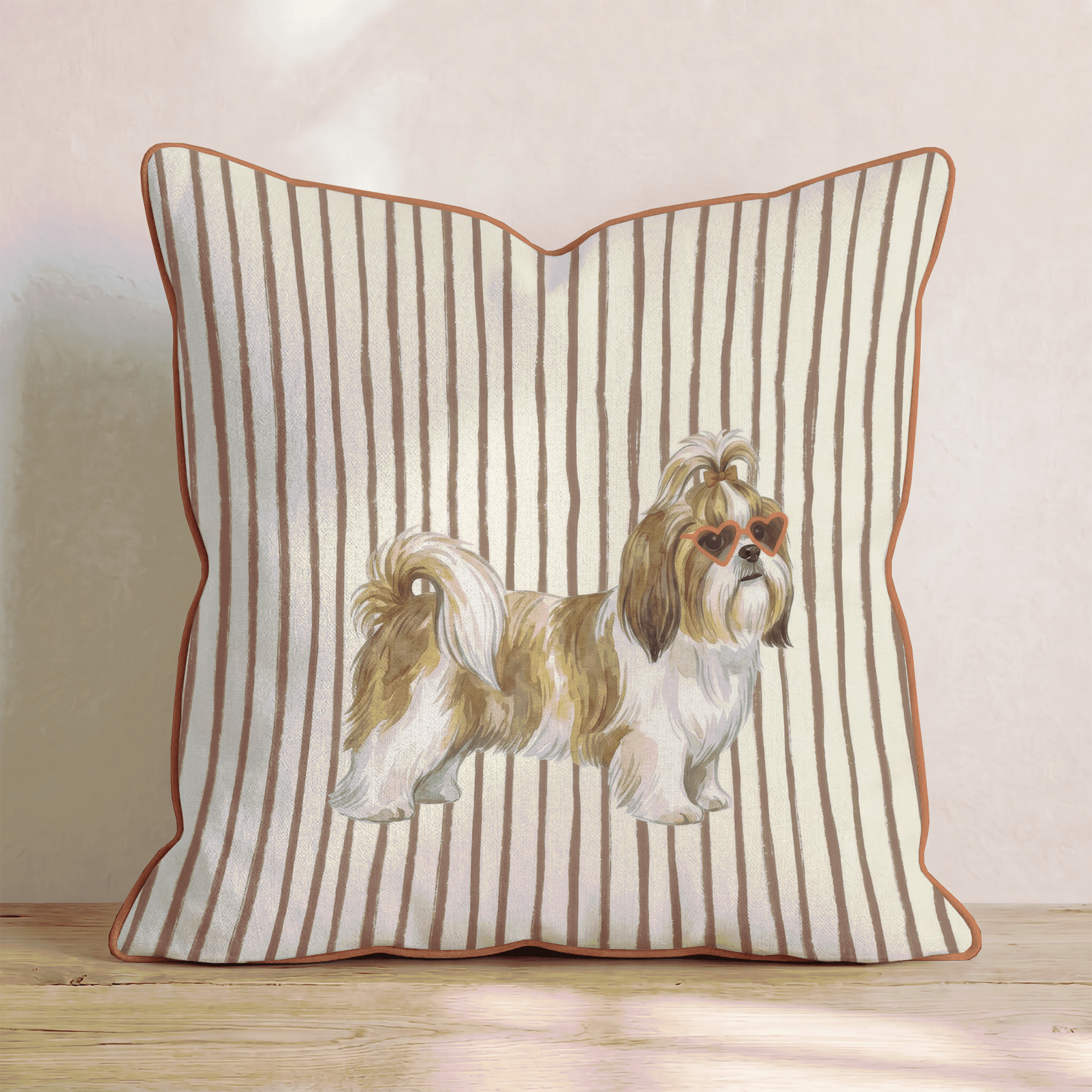 Hot Diggity Shih Tzu Throw Pillow - Hillcroft Home