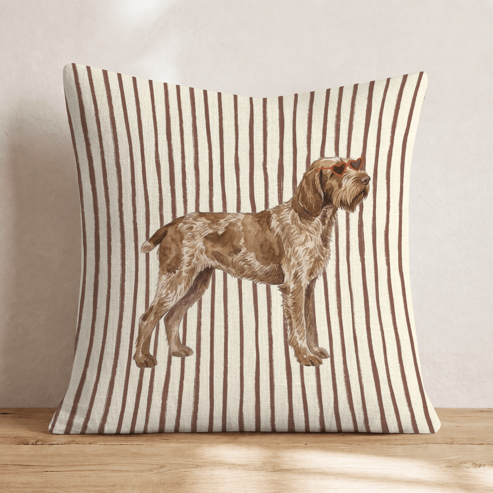 Hot Diggity Spinone Throw Pillow - Hillcroft Home