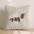 Hot Diggity Springer Spaniel Throw Pillow - Hillcroft Home