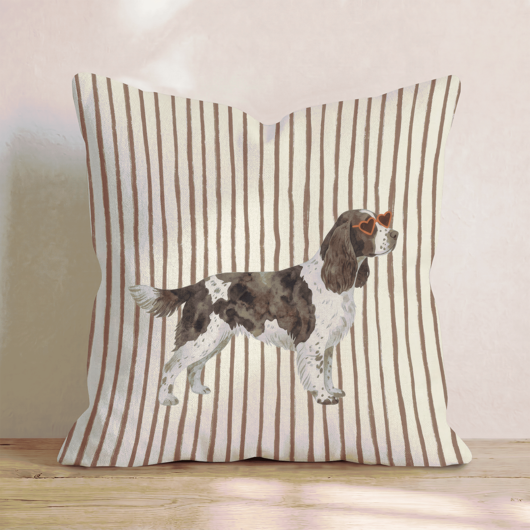 Hot Diggity Springer Spaniel Throw Pillow - Hillcroft Home