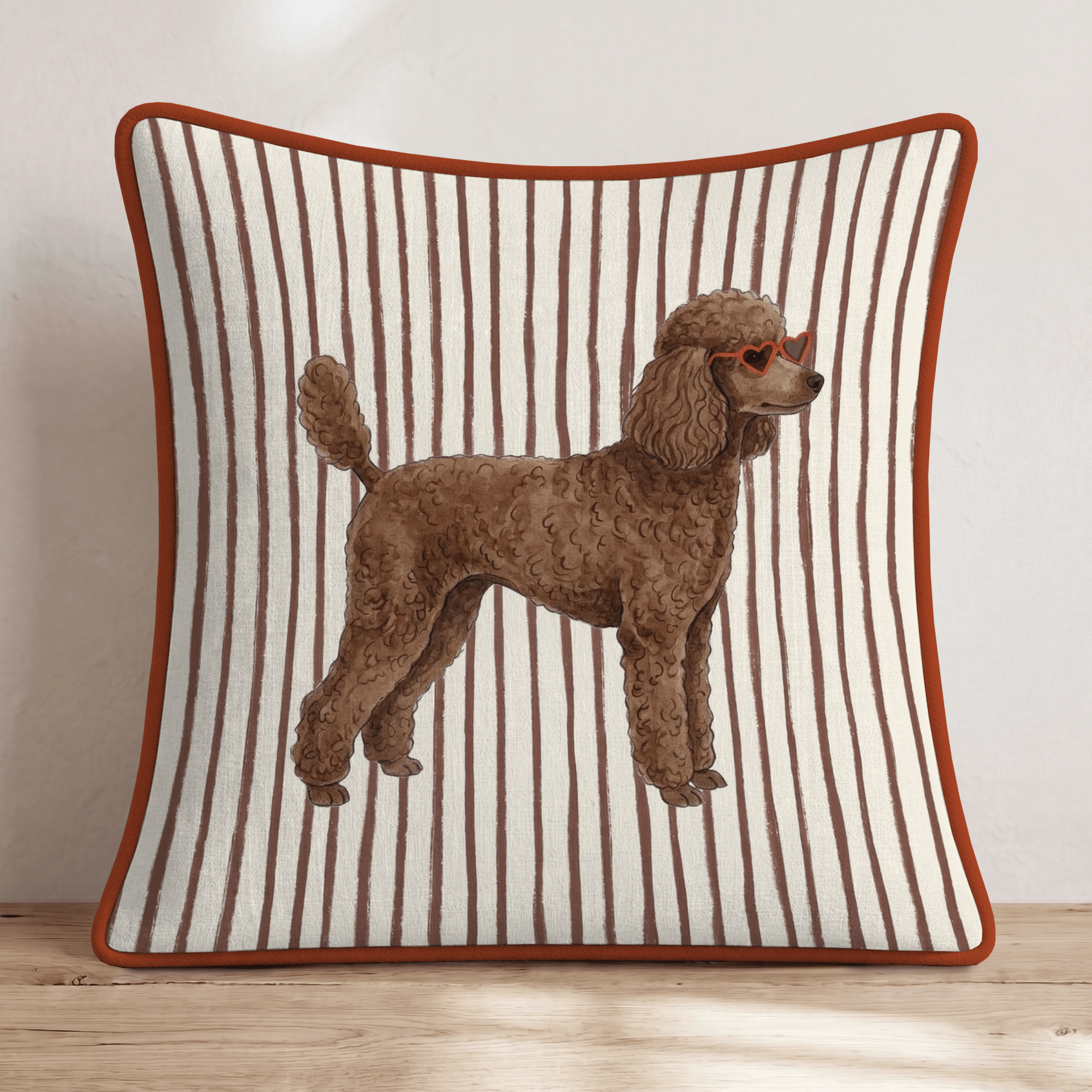 Hot Diggity Toy Poodle Throw Pillow - Hillcroft Home