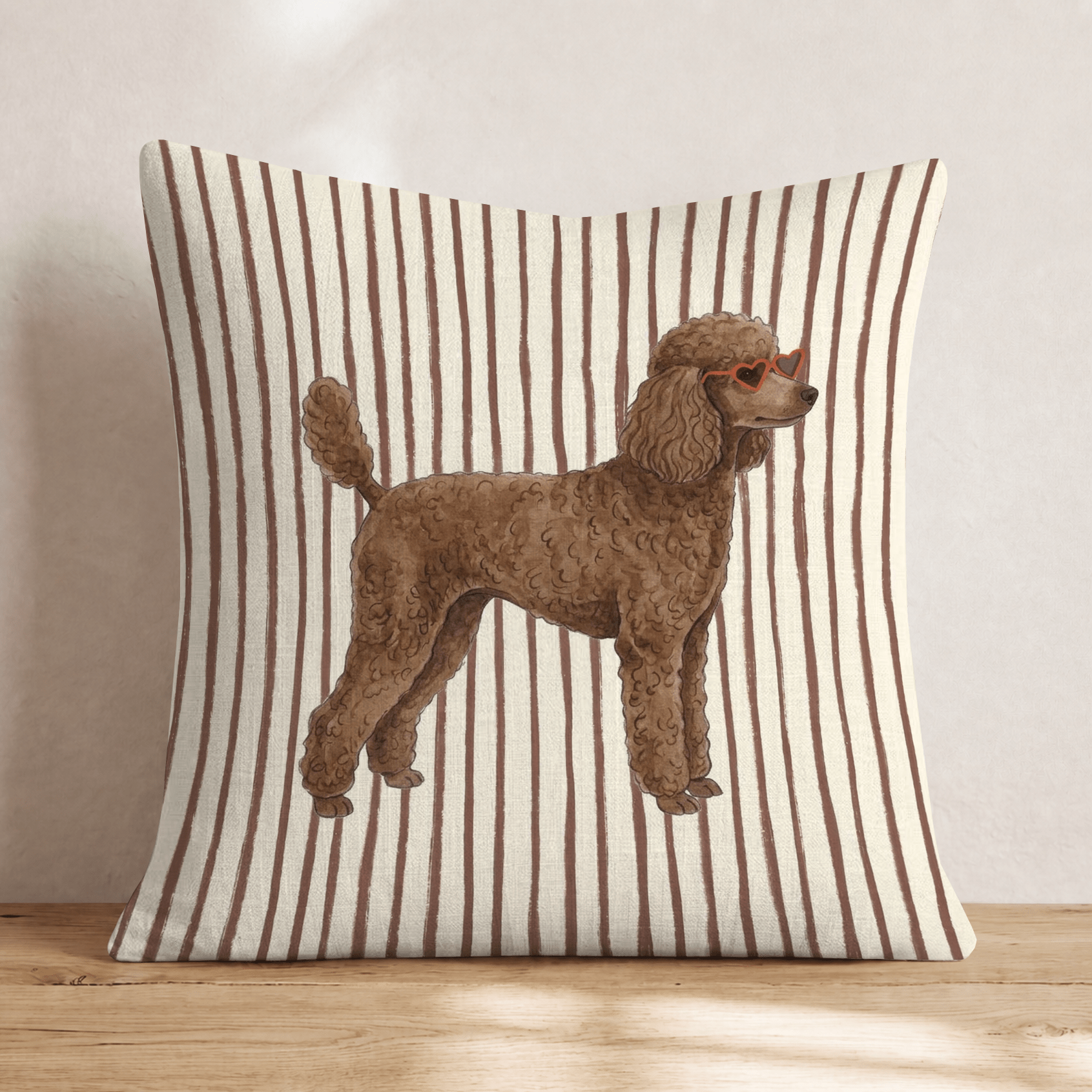 Hot Diggity Toy Poodle Throw Pillow - Hillcroft Home
