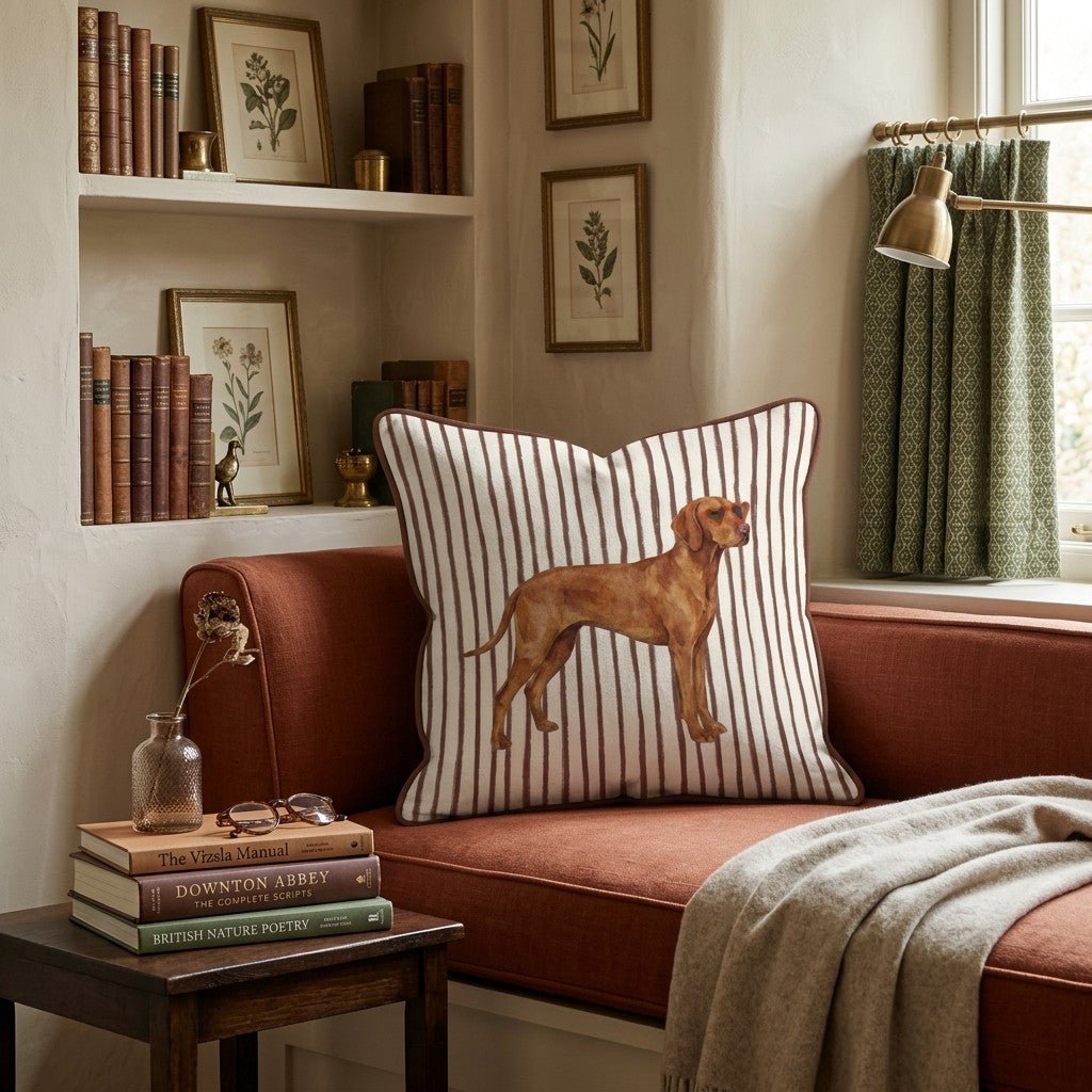 Hot Diggity Vizsla Throw Pillow - Hillcroft Home
