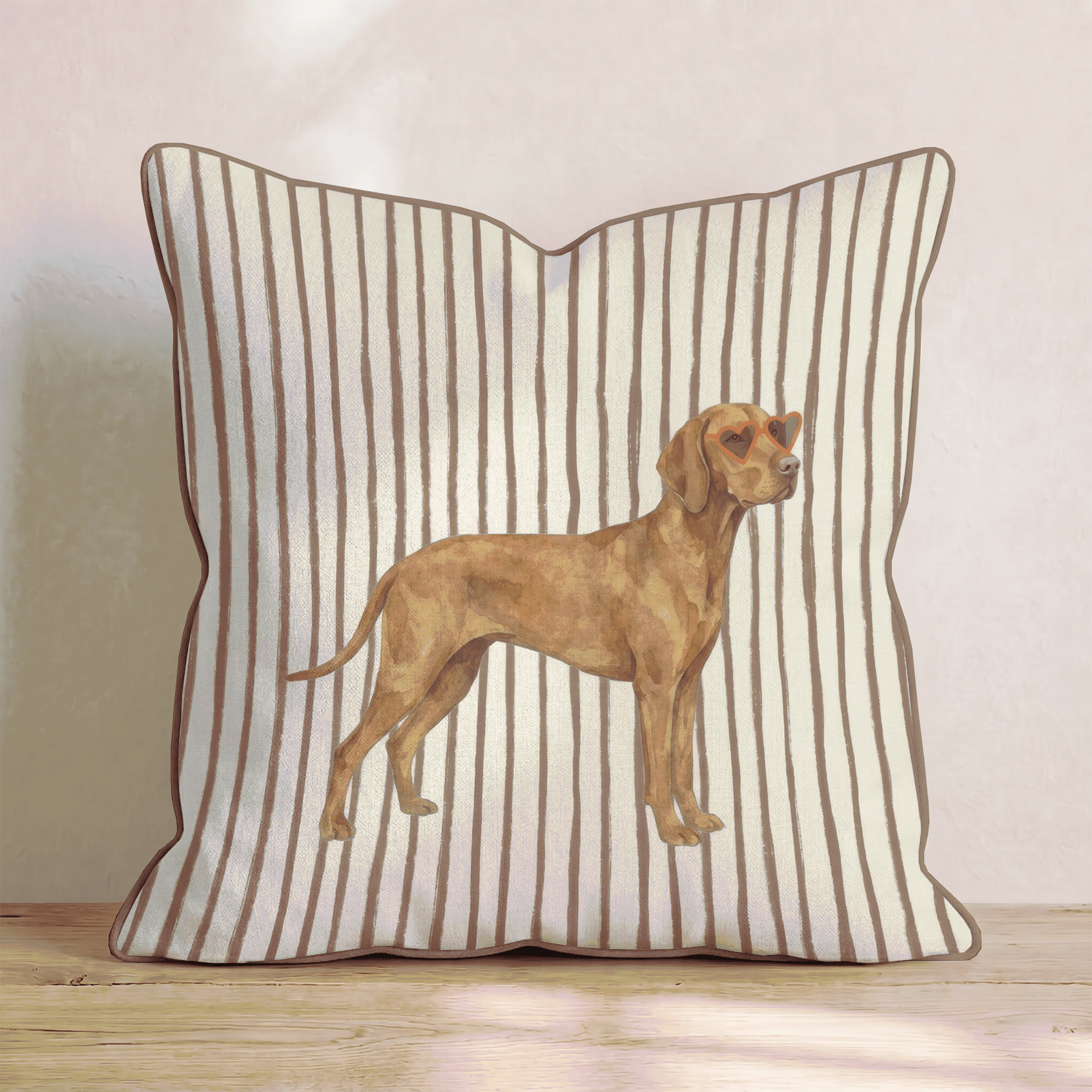 Hot Diggity Vizsla Throw Pillow - Hillcroft Home