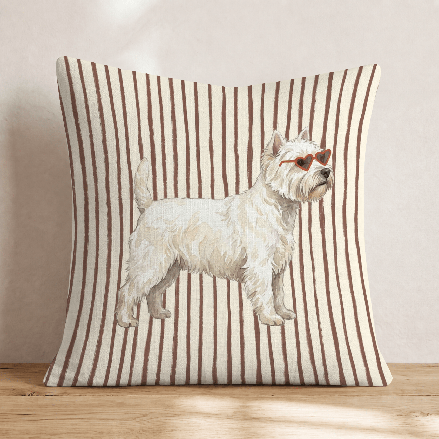 Hot Diggity Westie Throw Pillow - Hillcroft Home