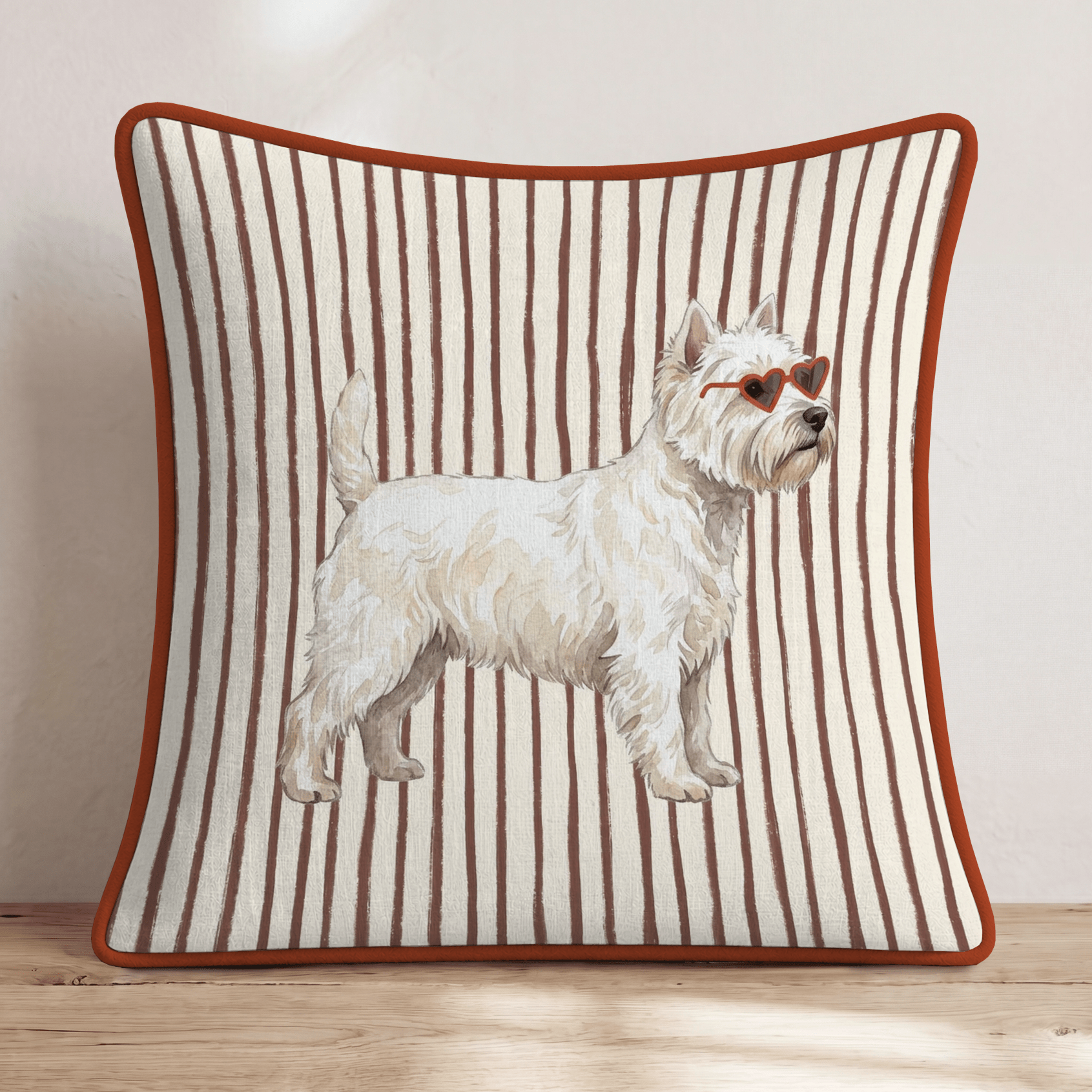 Hot Diggity Westie Throw Pillow - Hillcroft Home