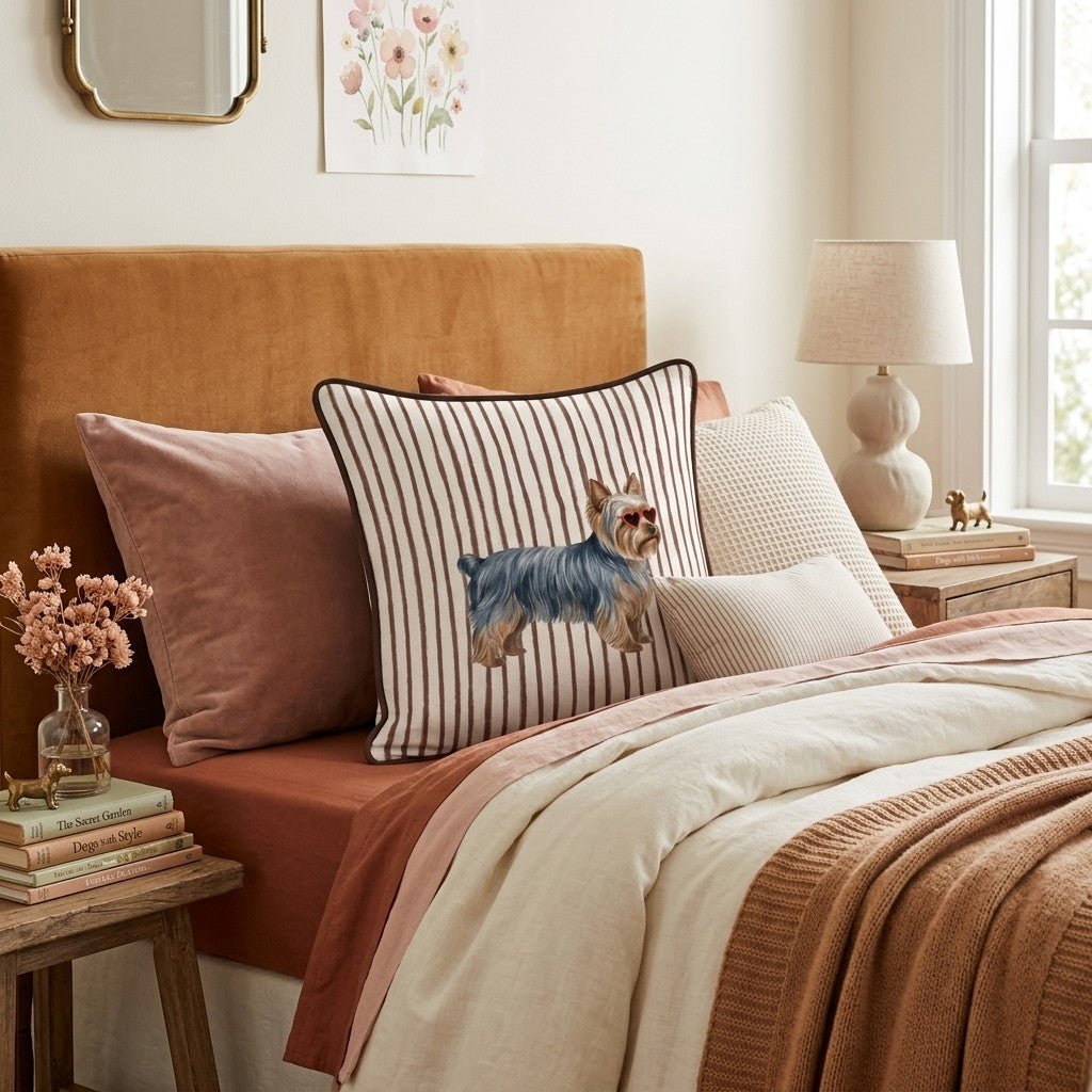 Hot Diggity Yorkshire Terrier Throw Pillow - Hillcroft Home