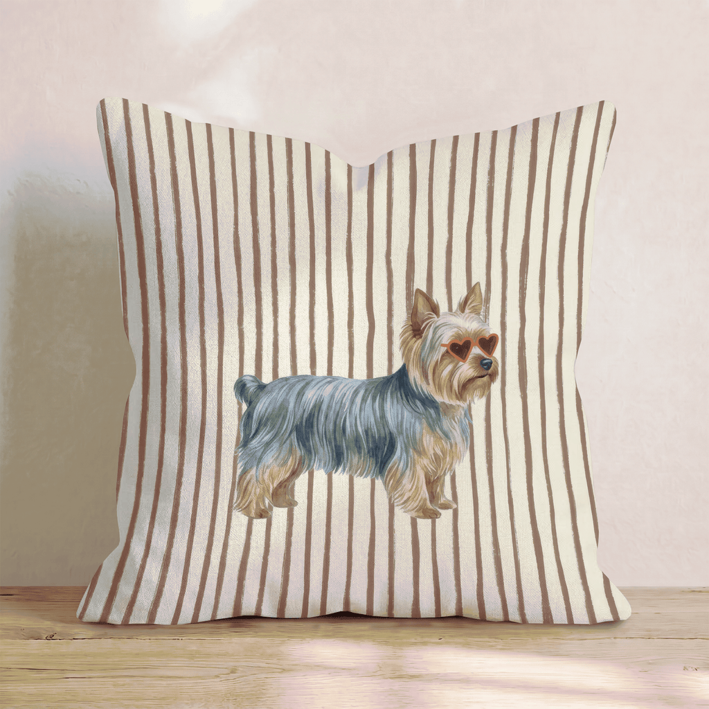Hot Diggity Yorkshire Terrier Throw Pillow - Hillcroft Home